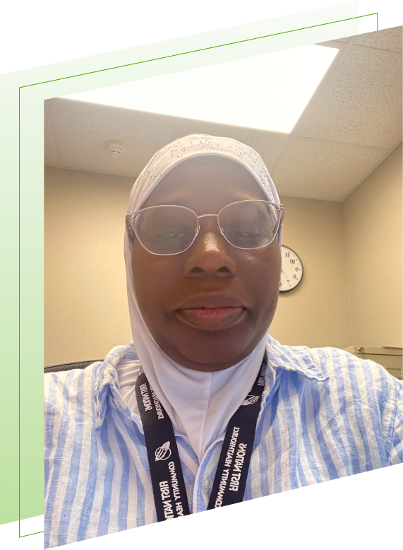 Stylized headshot of rasheeda